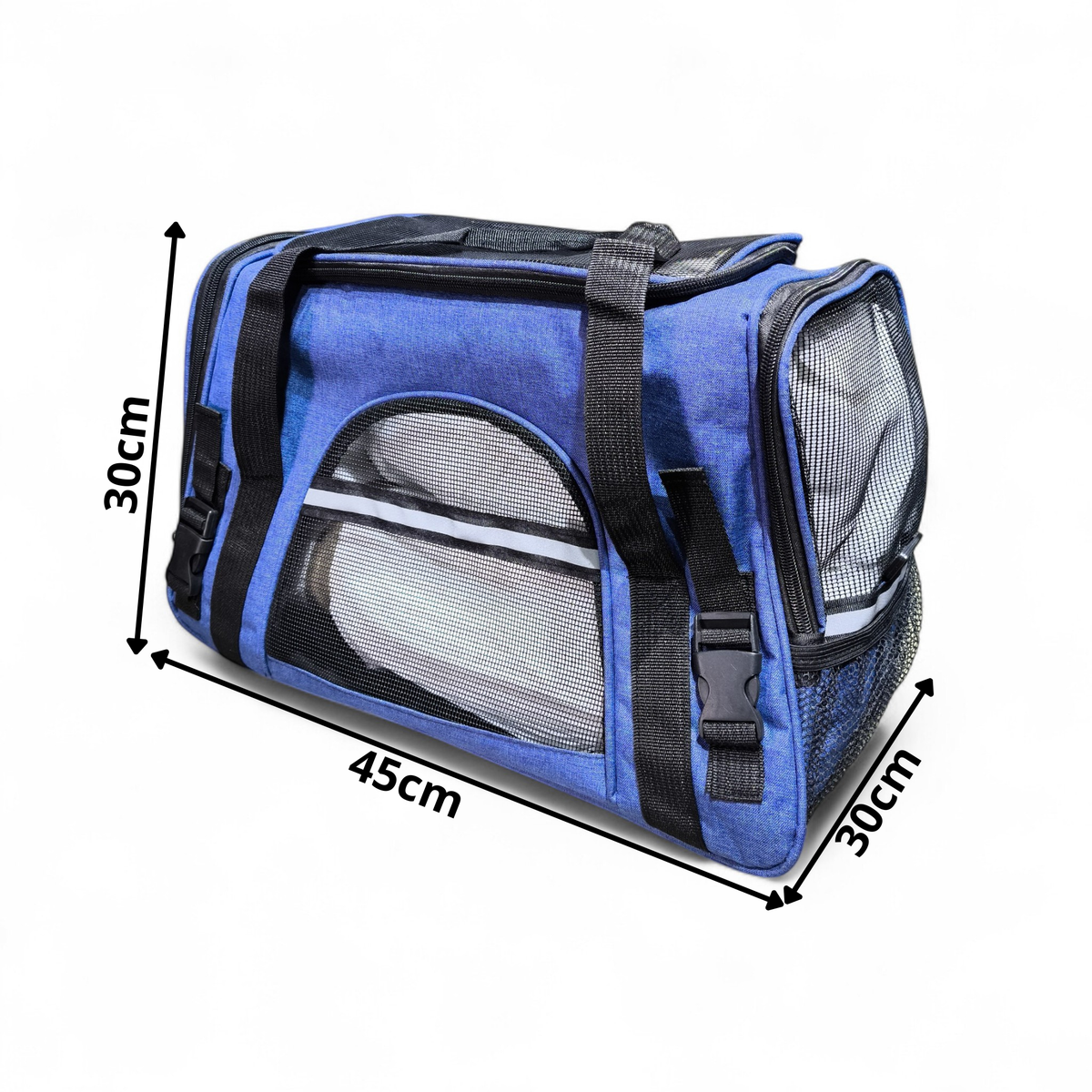 Sac de Transport Souple pour Animaux – Sac à Main Respirant et Extensible avec Bandes Réfléchissantes