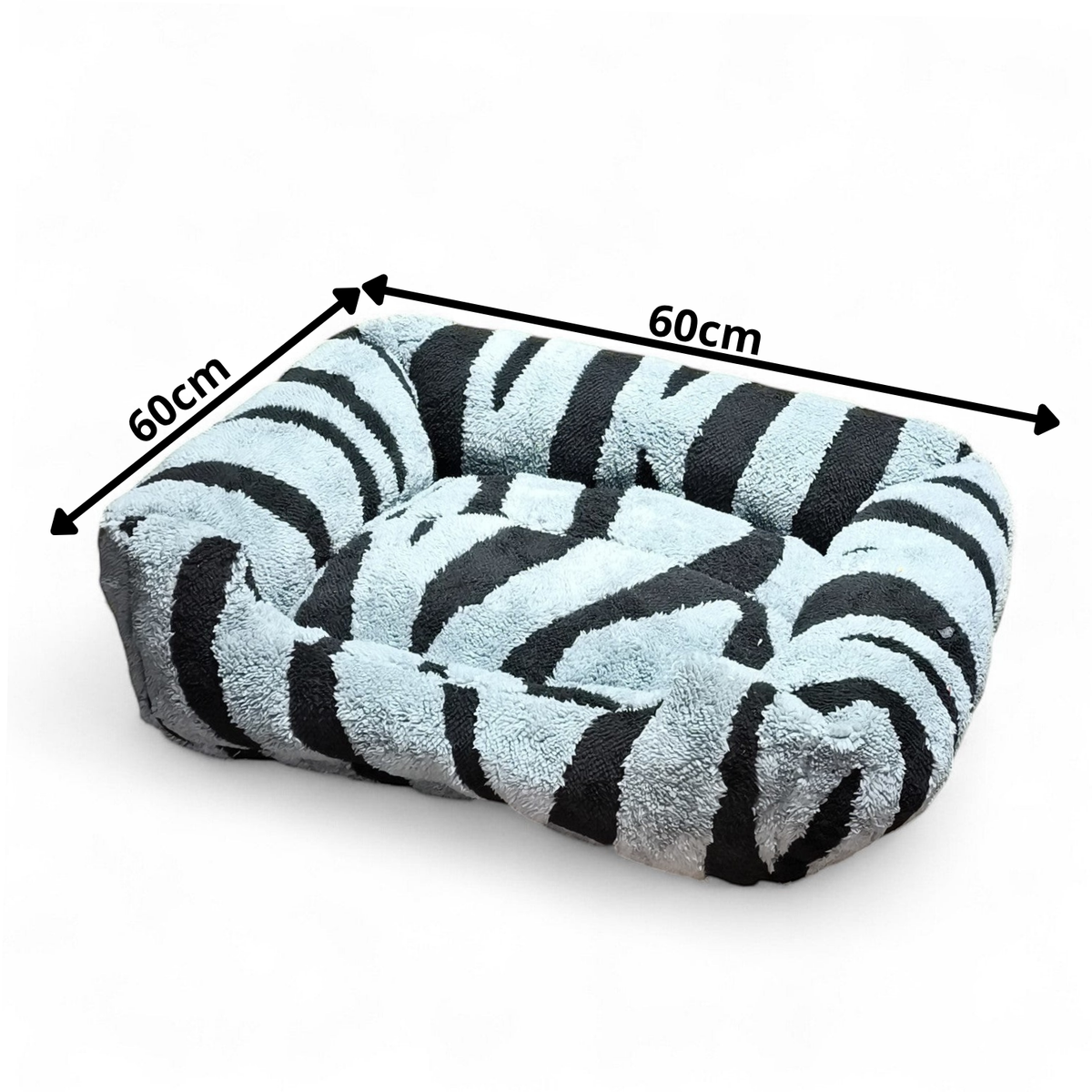 Panier Coussin Moelleux en Peluche Ultra-Doux pour Animaux de Compagnie