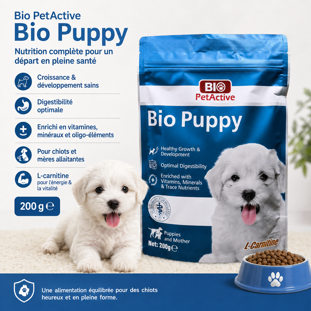 Bio PetActive Bio Puppy - غذاء تكميلي للجراء والأمهات المرضعات