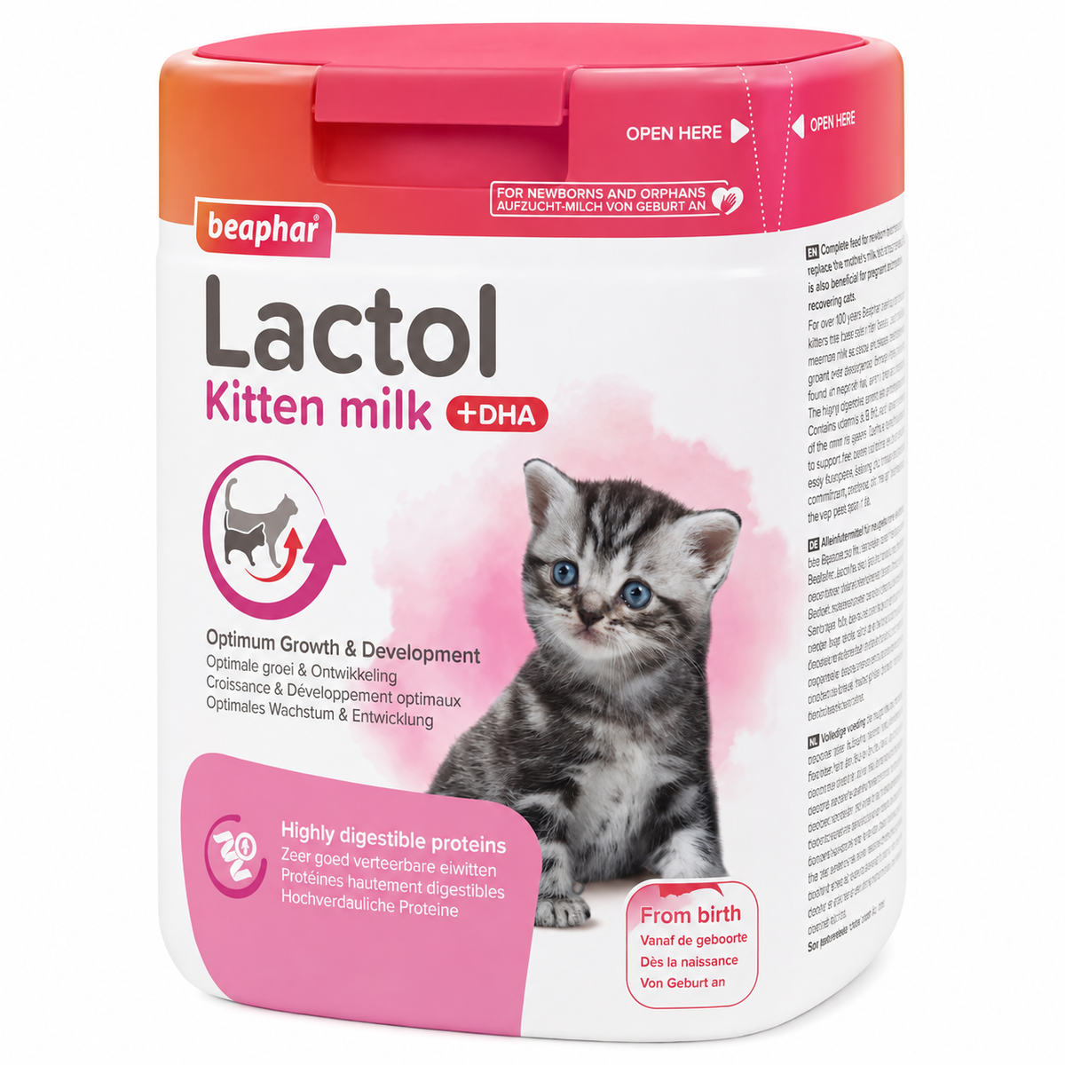 Beaphar Lactol Kitten Milk +DHA – Lait de Remplacement pour Chatons (250 g ou 500 g)