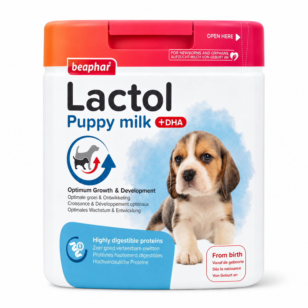 Beaphar Lactol Puppy Milk +DHA – Lait de Remplacement pour Chiots (250 g ou 500 g)