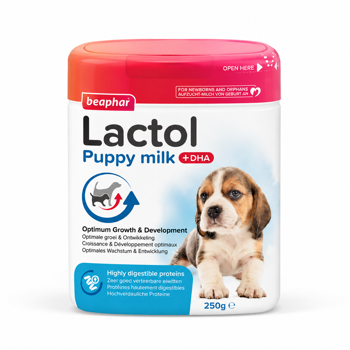 Beaphar Lactol Puppy Milk +DHA – Lait de Remplacement pour Chiots (250 g ou 500 g)