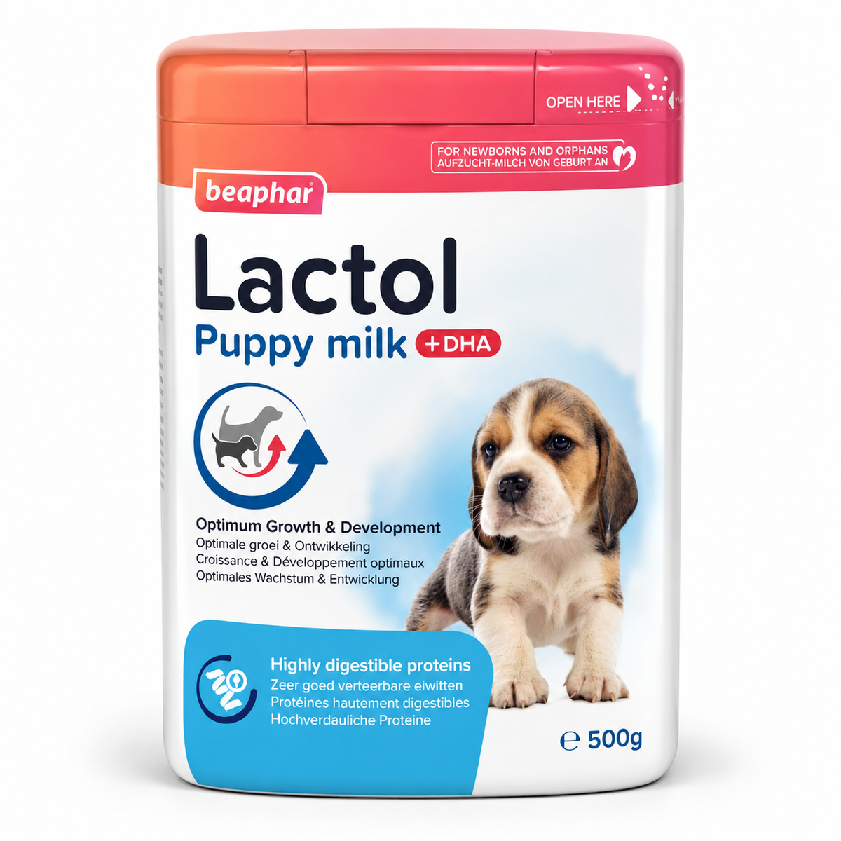 Beaphar Lactol Puppy Milk +DHA – Lait de Remplacement pour Chiots (250 g ou 500 g)