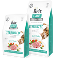 Brit Care Cat Grain-Free Sterilized Urinary Health طعام قطط جاف خالي من الحبوب للدجاج الطازج (2 كجم / 7 كجم)