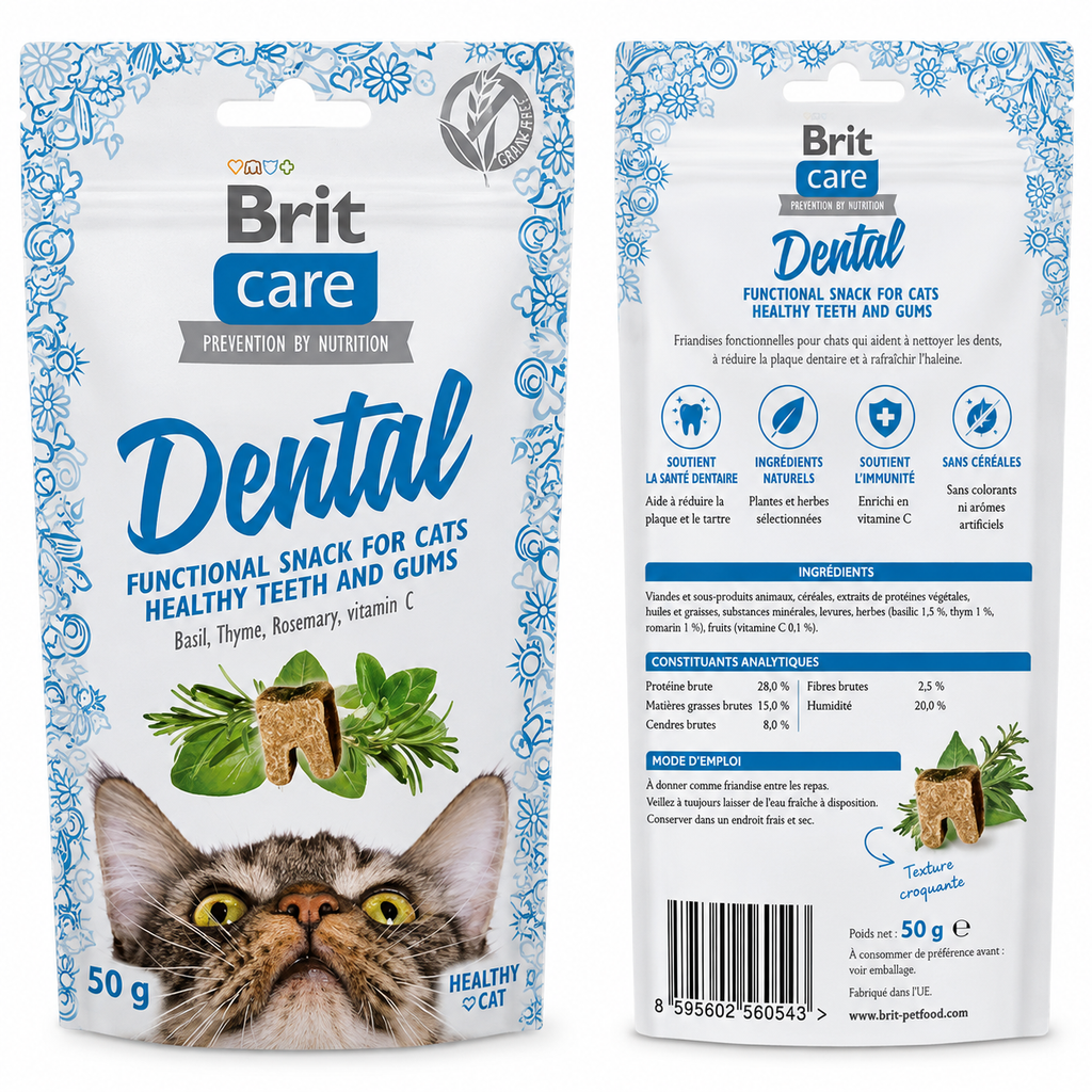 Brit Care Cat Snack Dental (50 g)