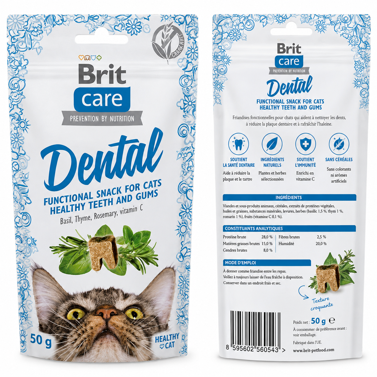 Brit Care Cat Snack Dental (50 g)