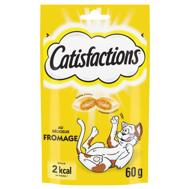 Friandises pour Chat Catisfactions au Fromage (60g)