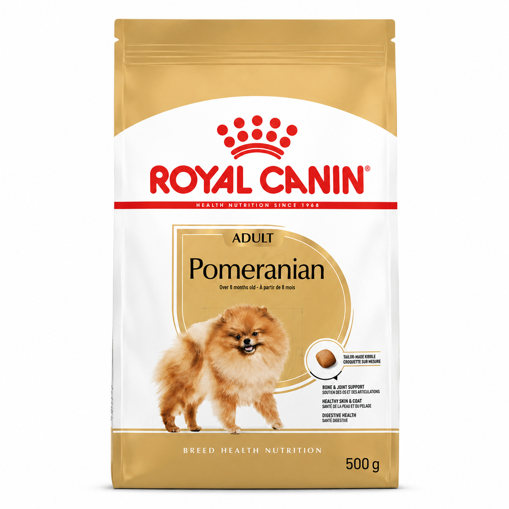 Royal Canin Pomeranian Adulte – Croquettes pour Spitz Nain (500 g / 1.5 kg)