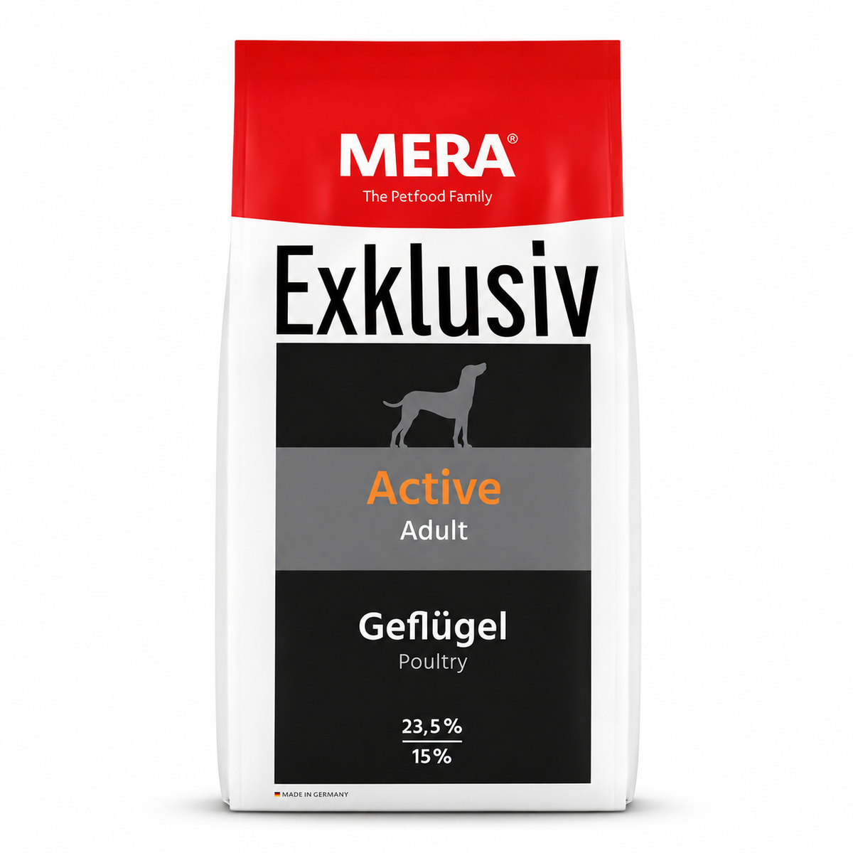 Croquettes MERA Exklusiv Active Adult Volaille (15kg)