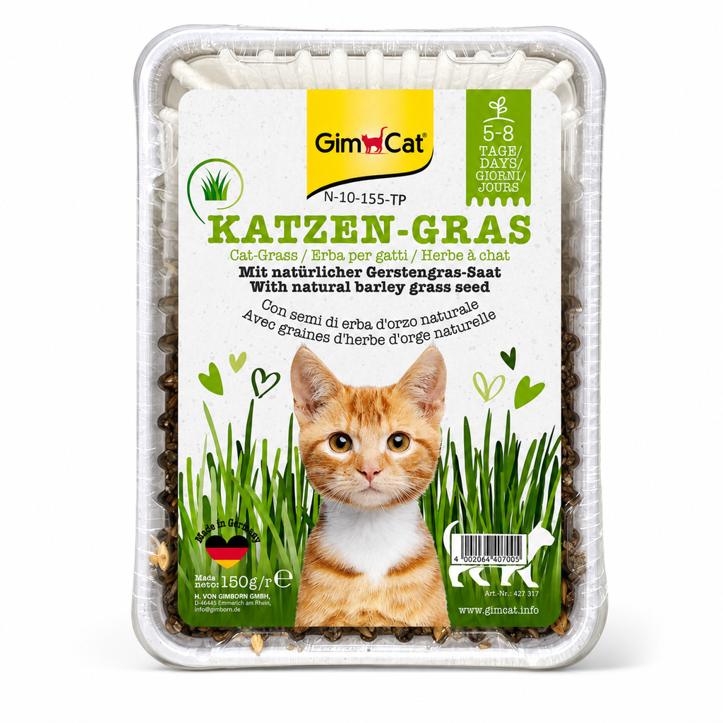 Herbe à Chat GimCat avec Graines d'Orge Naturelles (150g)