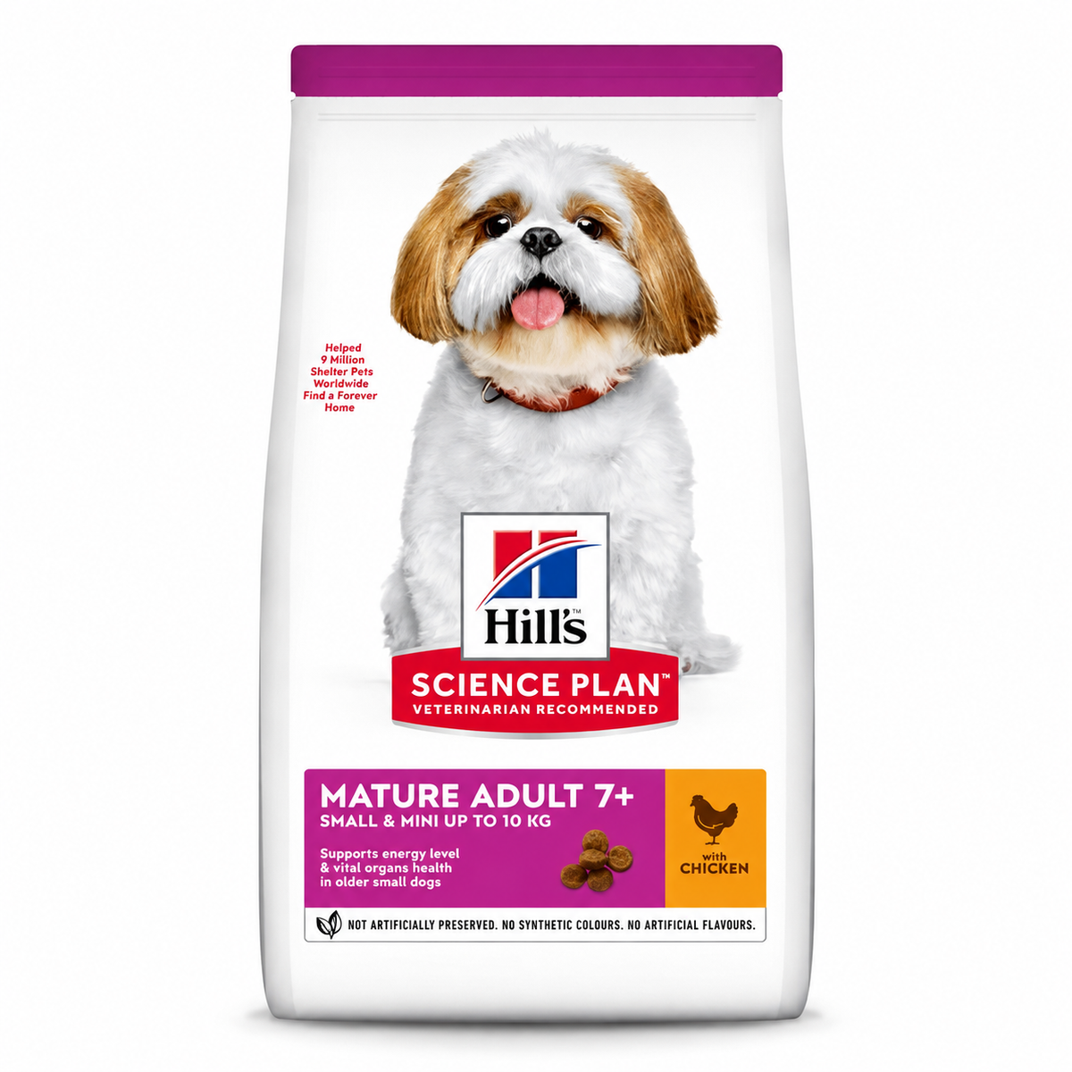 Hill's Science Plan Mature Adult 7+ Small & Mini au Poulet – Croquettes pour Chien Senior (1,5 kg, 3 kg ou 6 kg)
