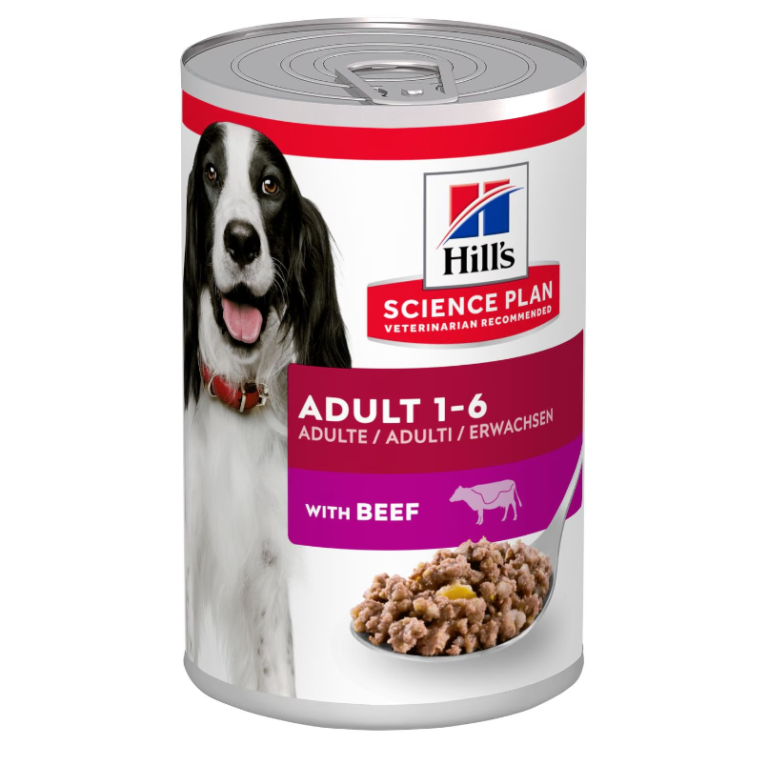 Pâtée en Boîte Hill’s Science Plan Chien Adulte au Bœuf (370g)