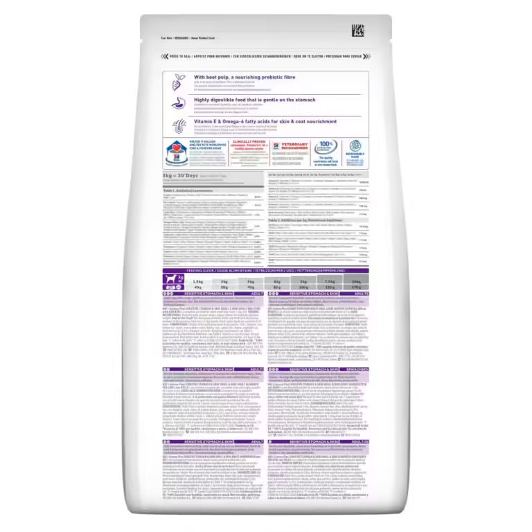 Croquettes Hill’s Science Plan Chien Adulte Sensitive Stomach & Skin Small & Mini au Poulet (1.5kg)