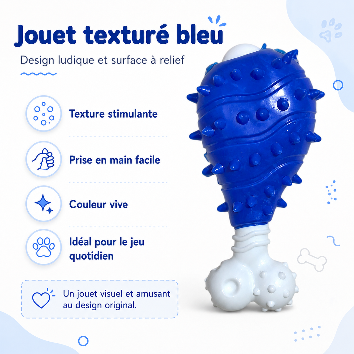 Jouet à Mâcher Intelligents en Forme de Cuisse de Poulet pour Chien