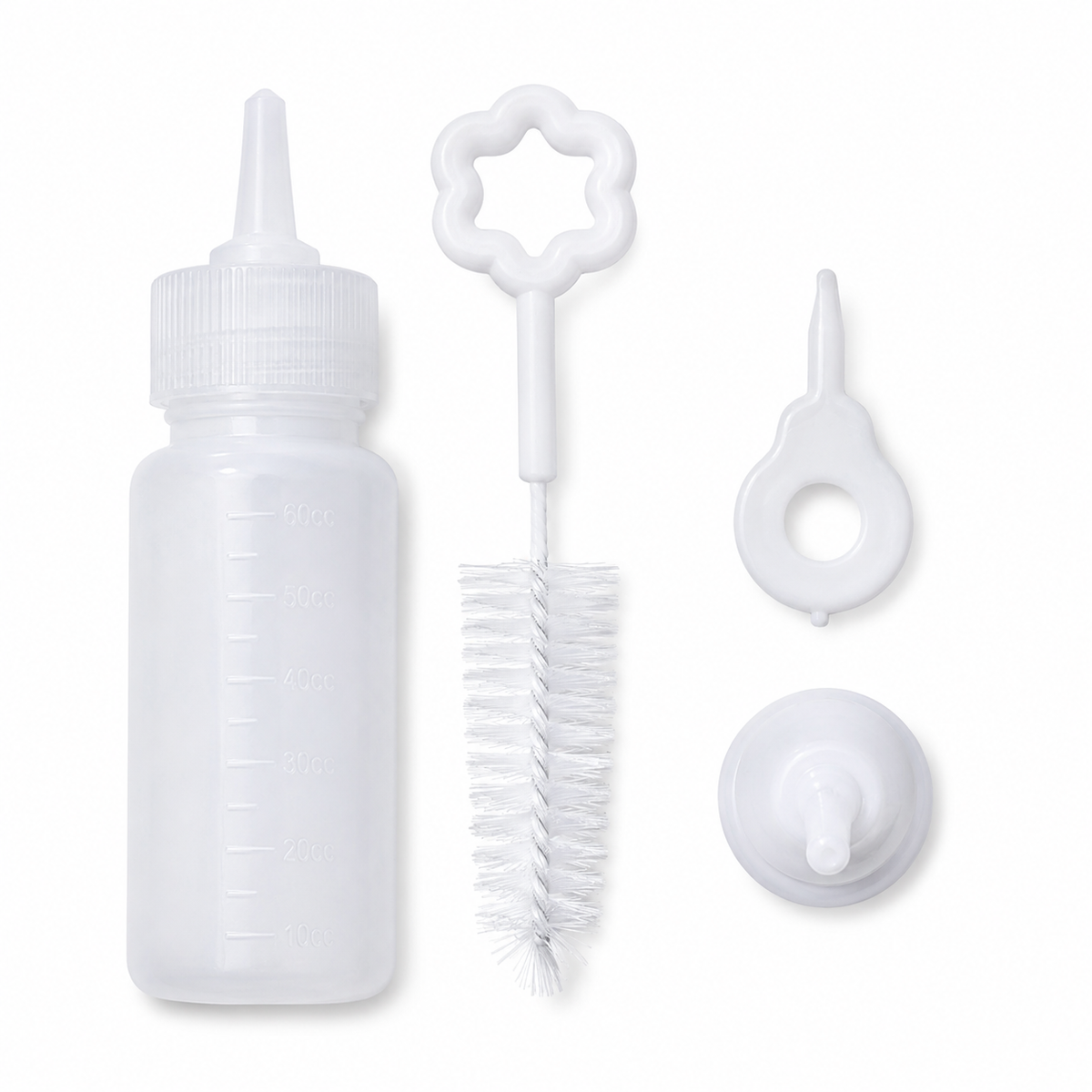 Kit Biberon d'Allaitement avec Goupillon de Nettoyage pour Nouveaux-Nés