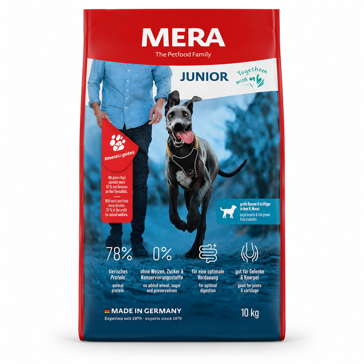 MERA Care Junior (Huhn / Poulet) – Croquettes pour Chiots de Grandes Races
