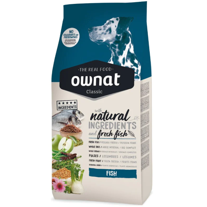 Croquettes Ownat Classic Fish / Poisson Frais (20kg)