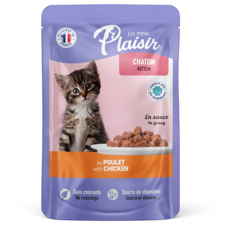 Les Repas Plaisir Émincés en Sauce Poulet Chaton (100 g)