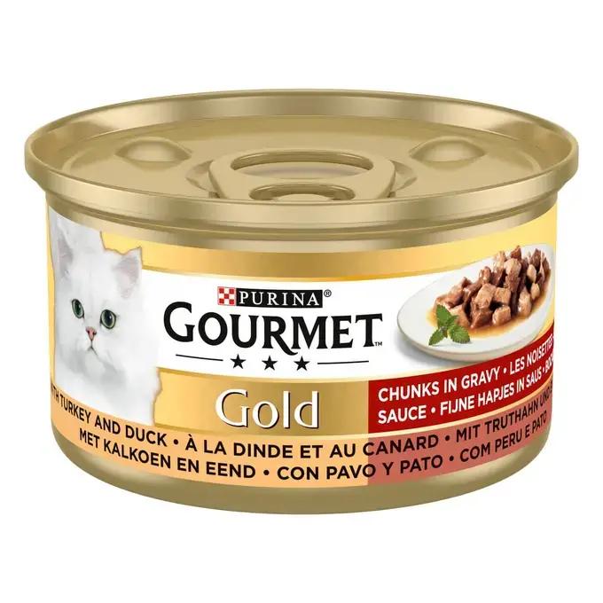 Purina Gourmet Gold Les Noisettes en Sauce Dinde & Canard pour Chat (85 g)