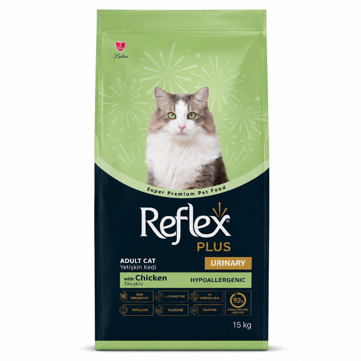 Reflex Plus Adult Cat Urinary (Poulet) 15 kg – Croquettes pour Chat Adulte