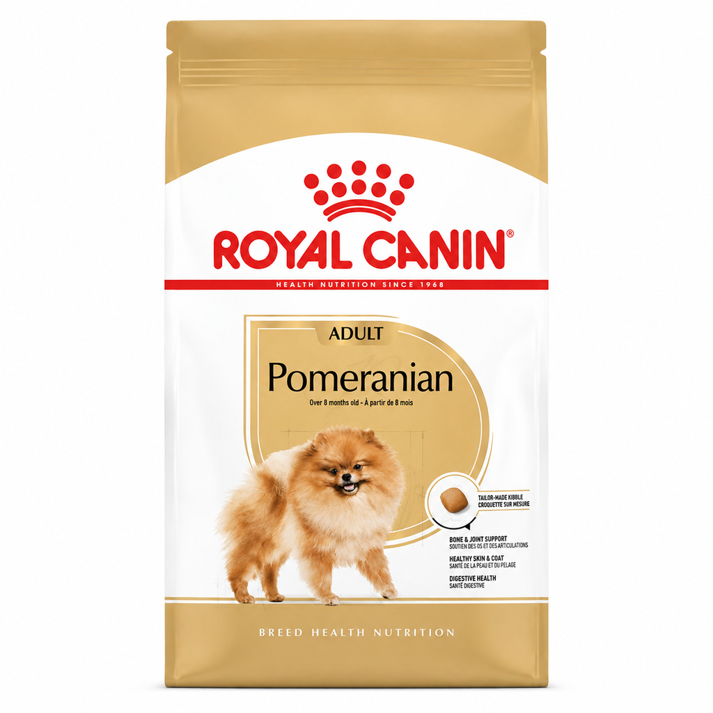 Royal Canin Pomeranian Adulte – Croquettes pour Spitz Nain (500 g / 1.5 kg)