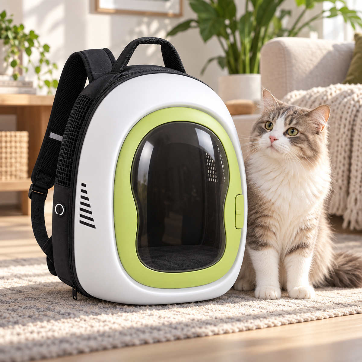 Sac à Dos de Transport Panoramique pour Chats et Petits Chiens