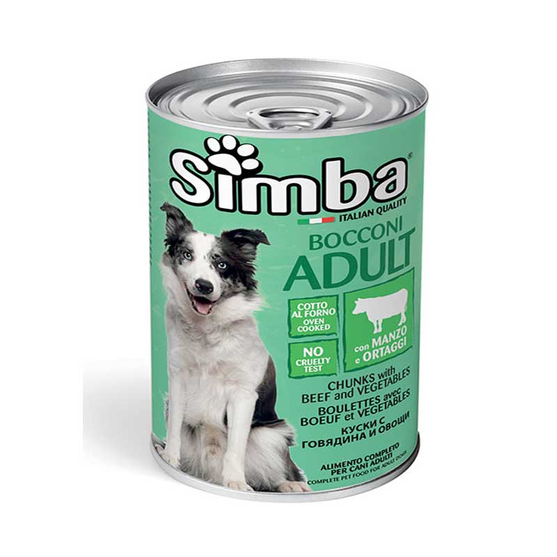 Simba Boulettes au Bœuf et Légumes pour Chien Adulte 1230g/415g