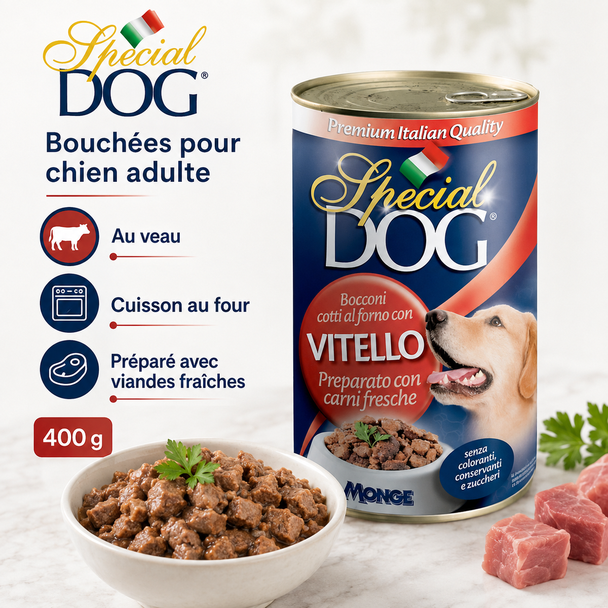 Special DOG Boulettes au Veau pour Chien 400g