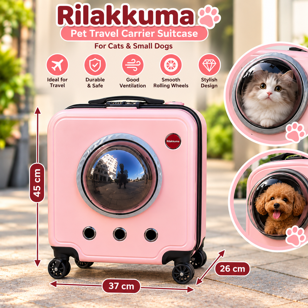 Valise de Transport à Roulettes pour Animaux de Compagnie (Chats Adult et Chiens)