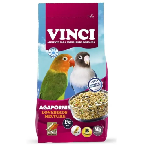 Mélange de Graines Vinci Agapornis – Aliment Complet pour Inséparables (1kg)