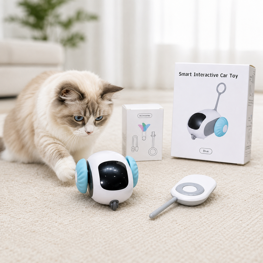 Voiture intelligente interactive pour animaux