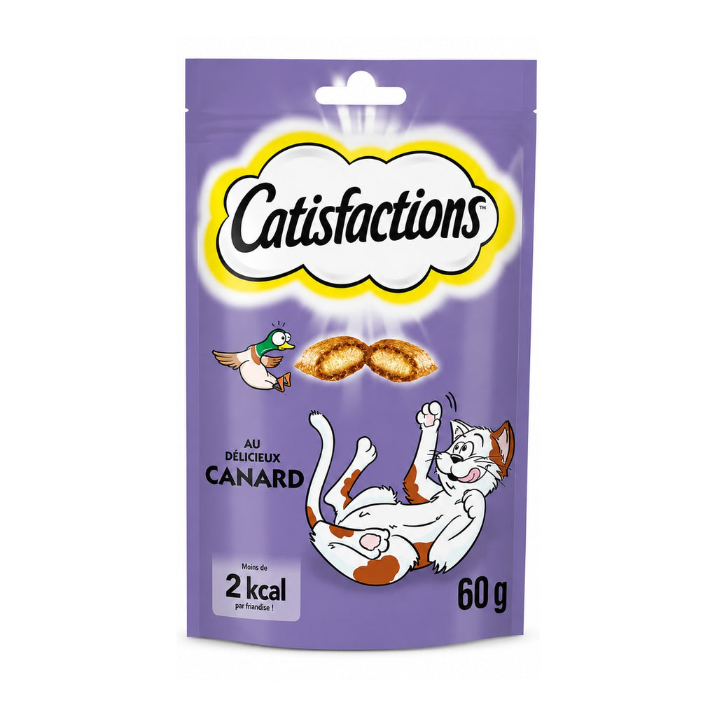 Friandises pour Chat Catisfactions au Canard (60g)