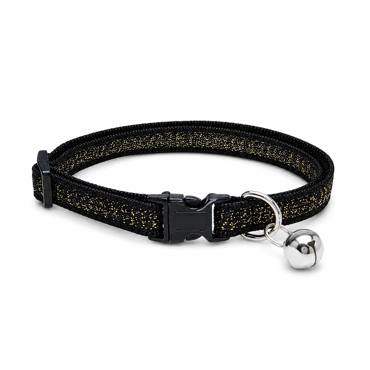 Collier Pailleté Réglable avec Clochette pour Chat