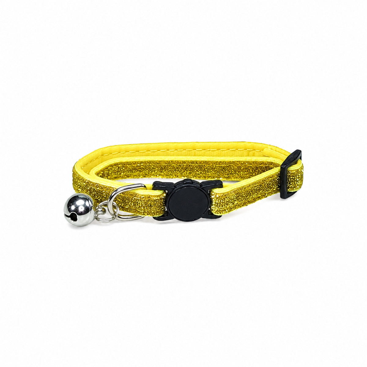Collier Pailleté Réglable avec Clochette pour Chat
