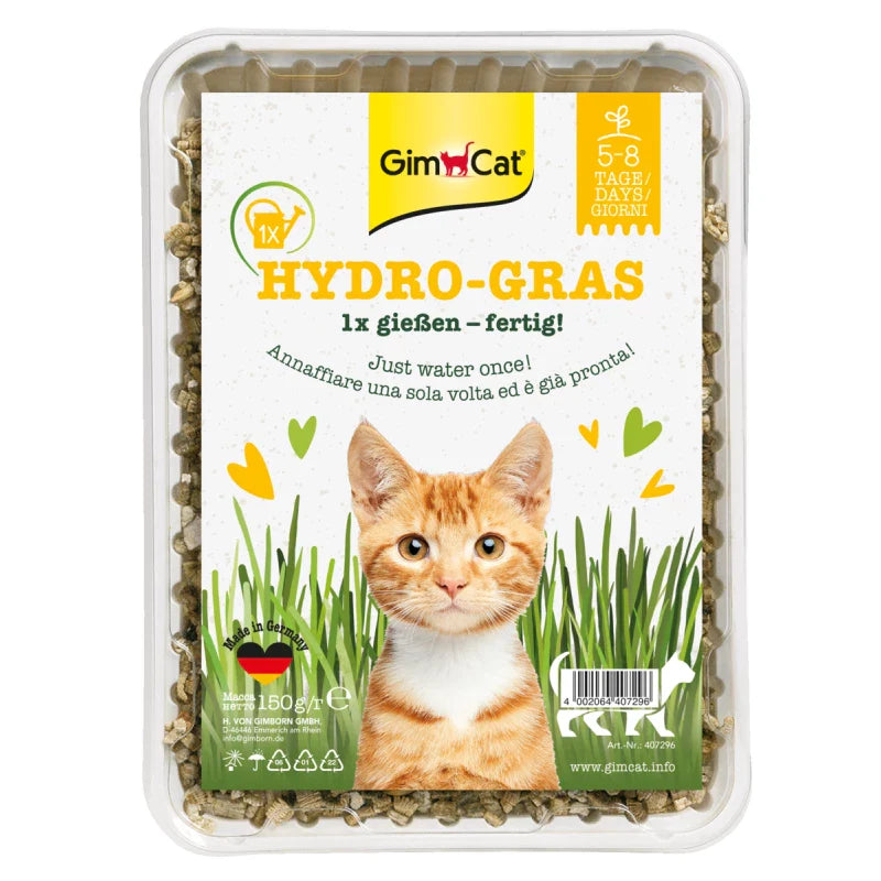 Herbe à Chat Hydro-Gras GimCat avec Graines d'Orge Naturelle (150g)