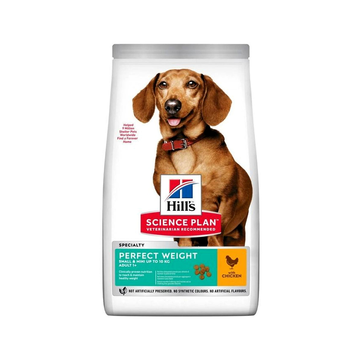 Hill's Science Plan Perfect Weight Small & Mini au Poulet – Croquettes pour Chien Adultes (1,5 kg)