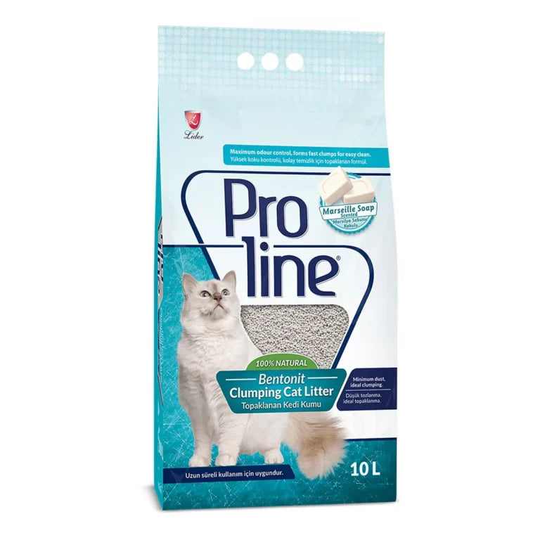 Litière Agglomérante Proline Bento-Nite Parfumée pour Chat (10L)