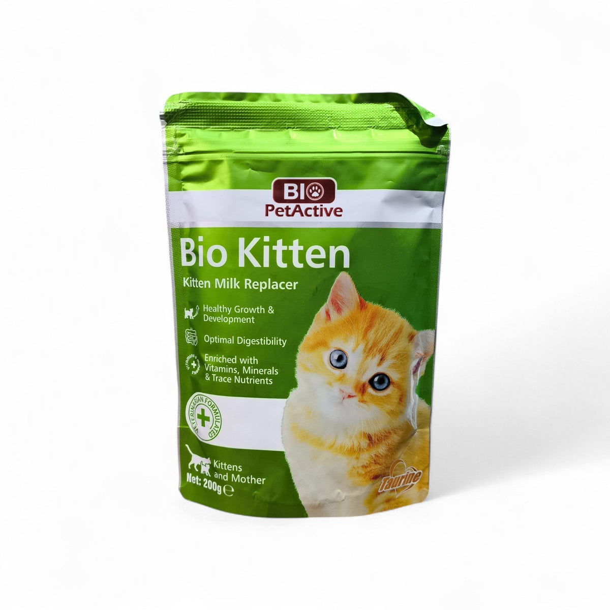 Maroc-animalerie Bio Kitten Milk Replacer for kittens and mother, veterinarian-formulated with vitamins and minerals.