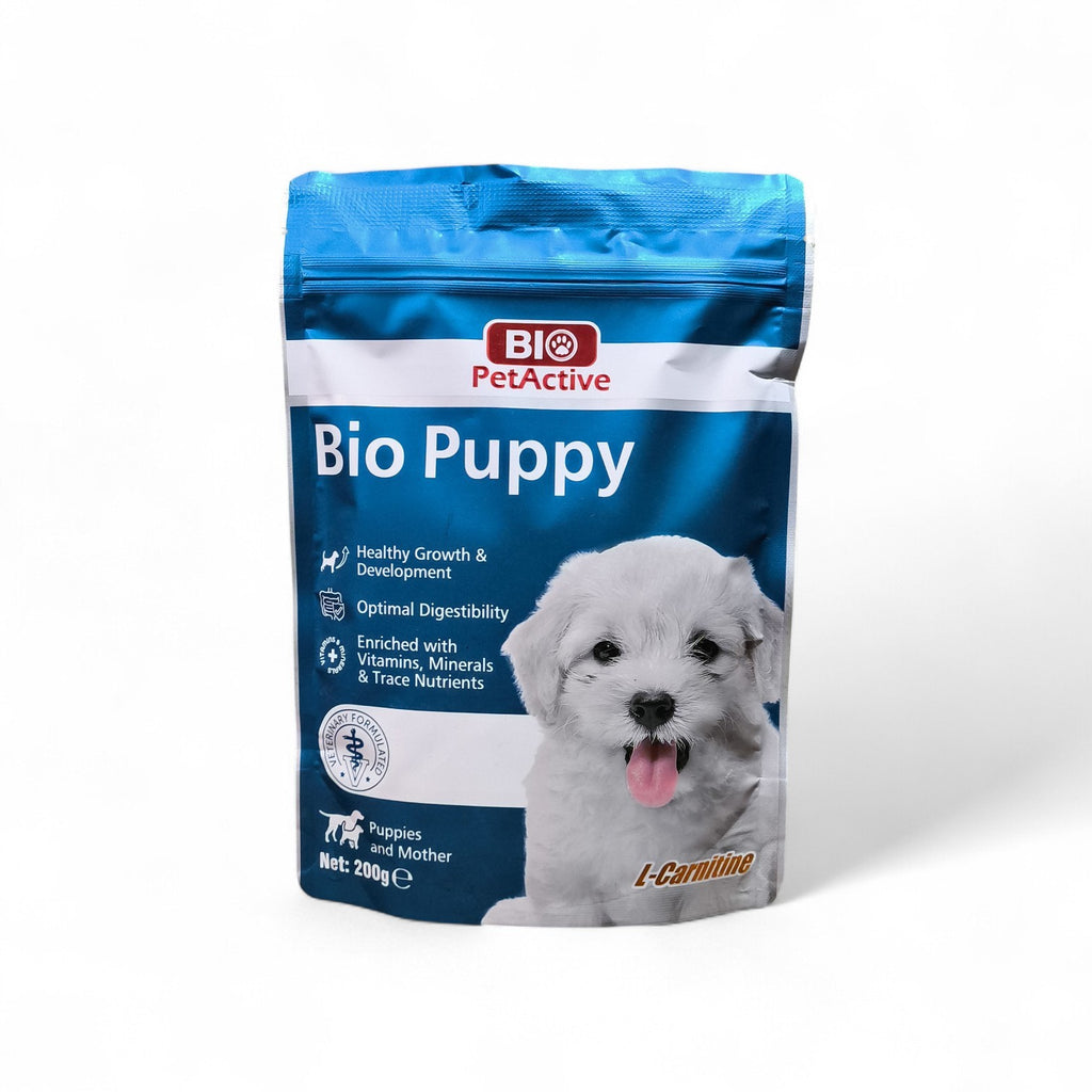Maroc-animalerie Bio Puppy food bag for puppies and mother, promoting healthy growth and optimal digestibility.