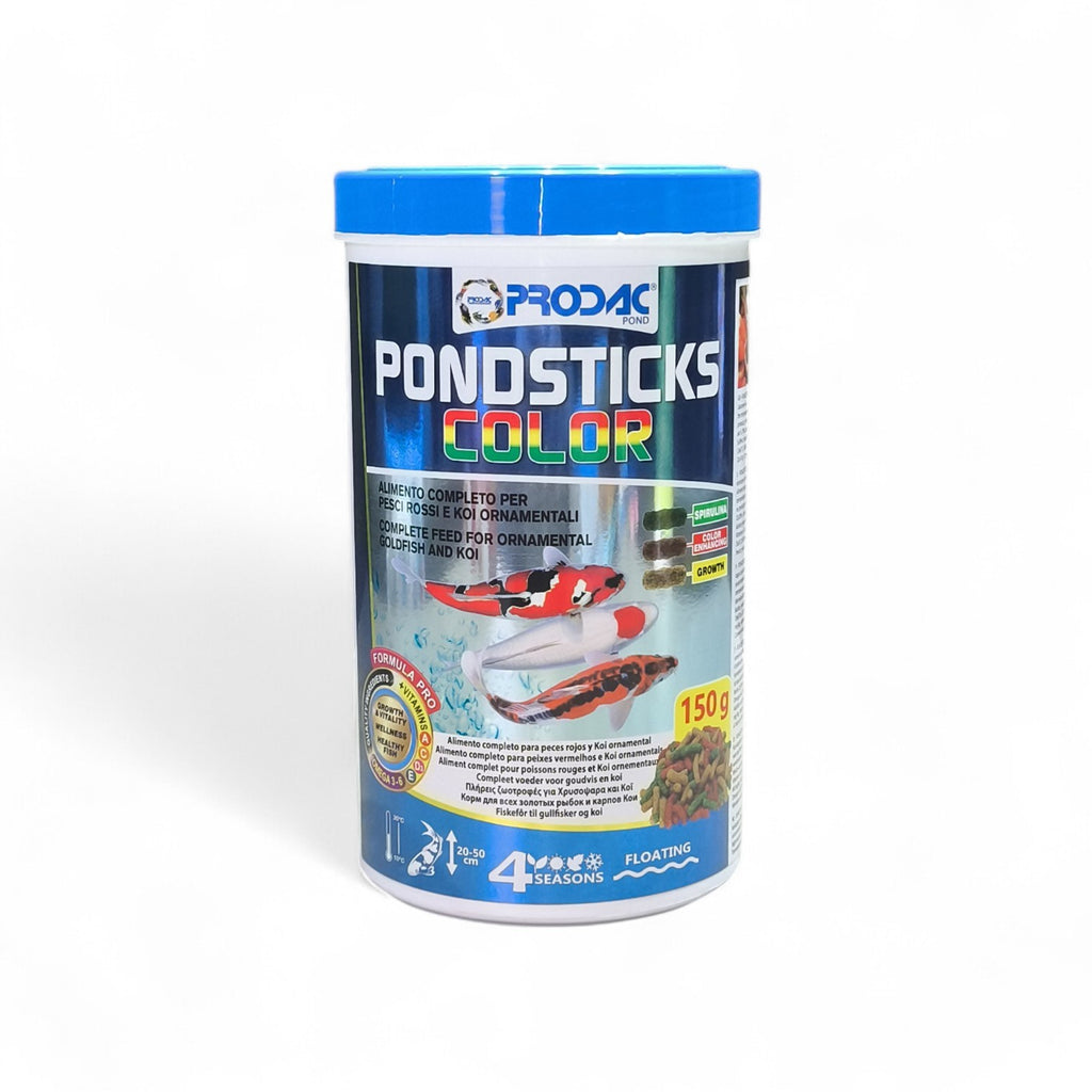 maroc-animalerie Pondsticks Color floating feed for goldfish and koi, with spirulina for vibrant colors and healthy growth.