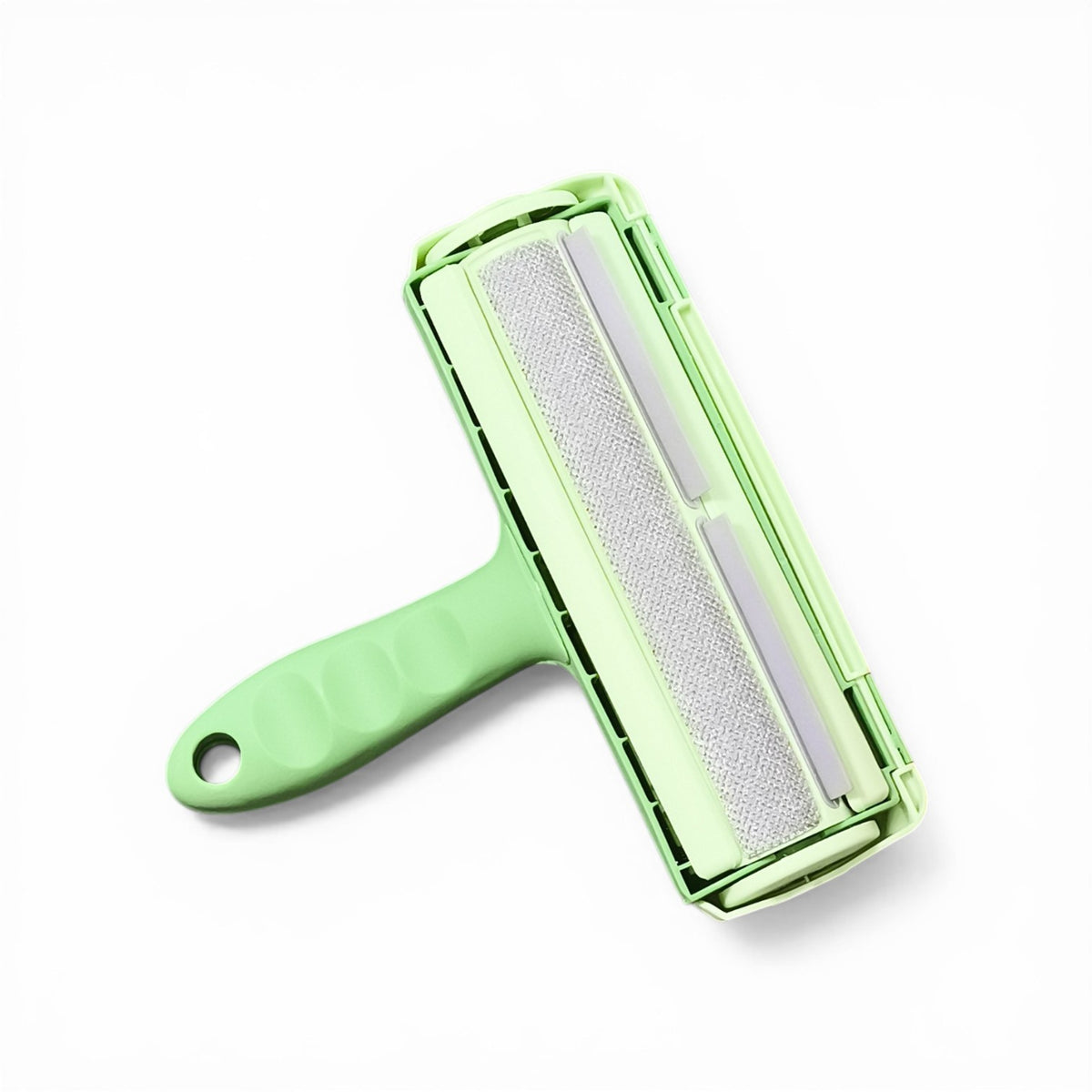 Maroc-animalerie reusable pet hair remover roller, green, washable, ergonomic handle for easy lint and fuzz removal.
