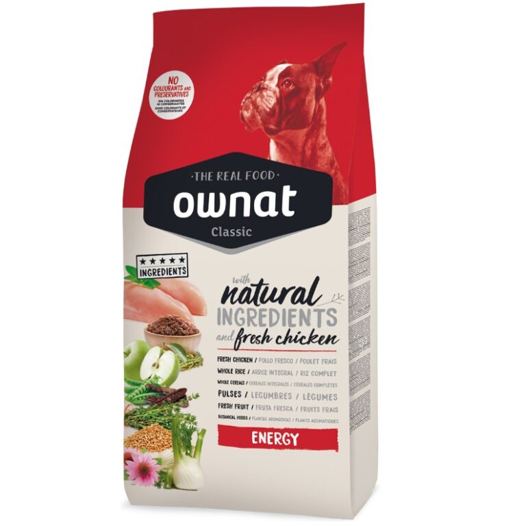 Croquettes Ownat Classic Energy Poulet Frais (20kg)