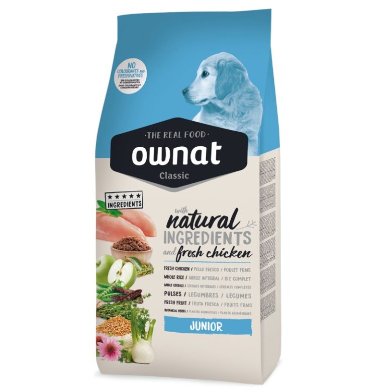 Croquettes Ownat Classic Junior Poulet Frais (12kg)
