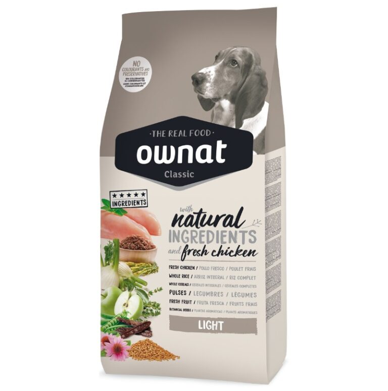Croquettes Ownat Classic Light Poulet Frais (20kg)