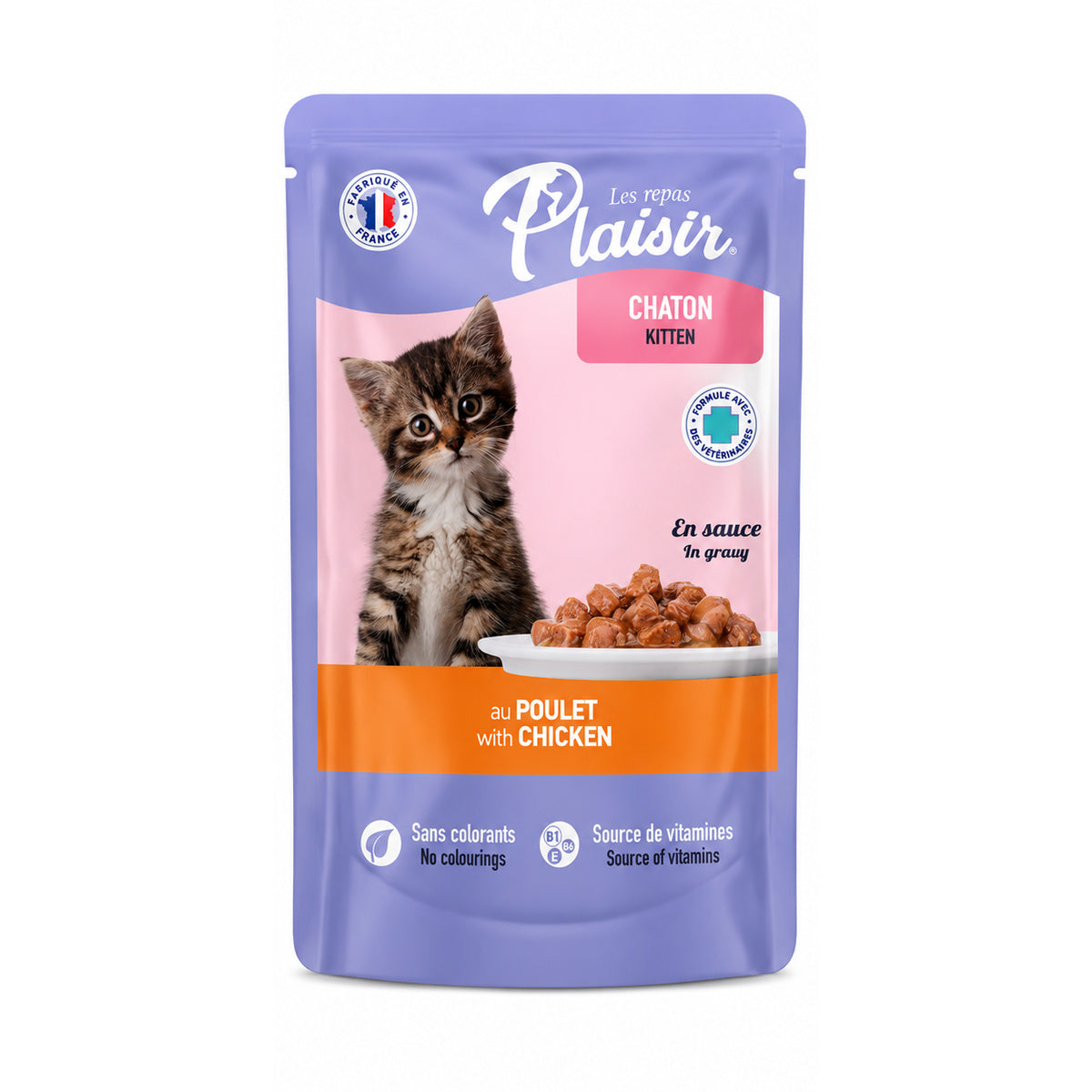 Les Repas Plaisir Émincés en Sauce Poulet Chaton (100 g)