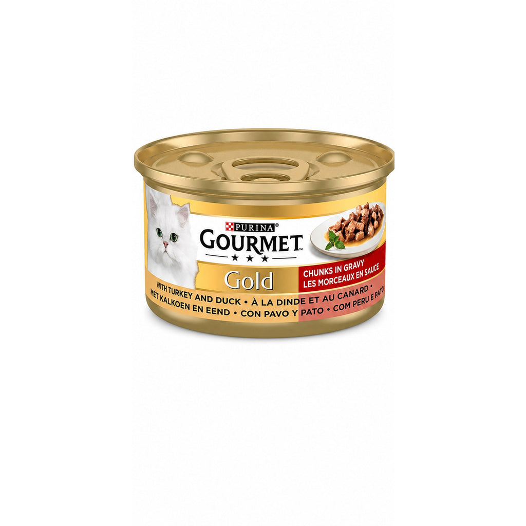 Purina Gourmet Gold Les Noisettes en Sauce Dinde & Canard pour Chat (85 g)
