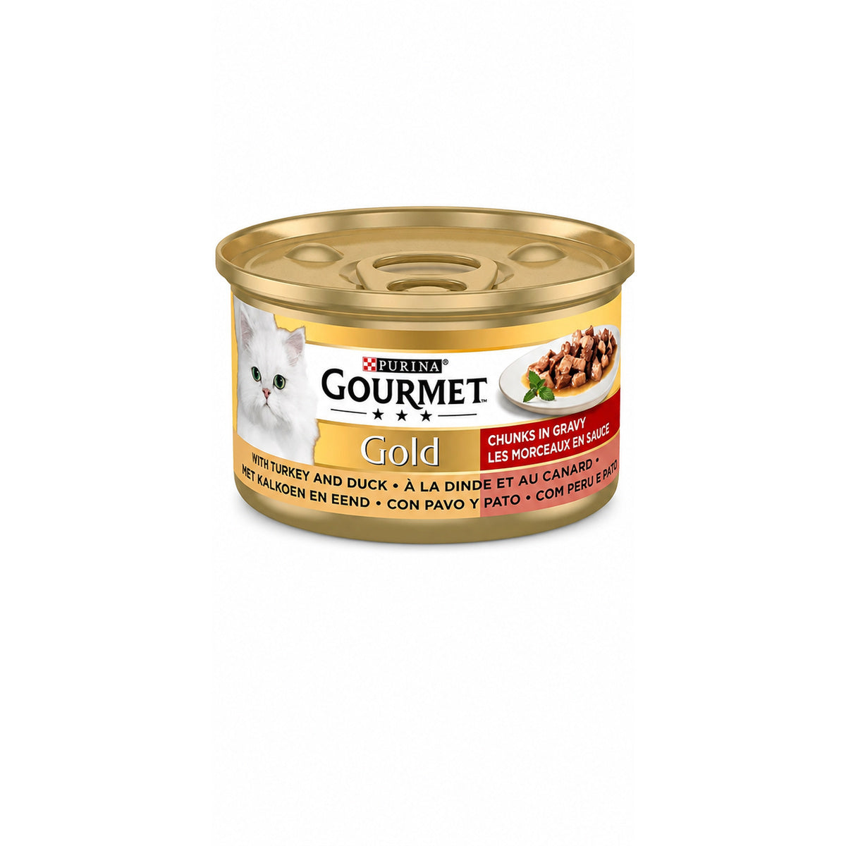 Purina Gourmet Gold Les Noisettes en Sauce Dinde & Canard pour Chat (85 g)