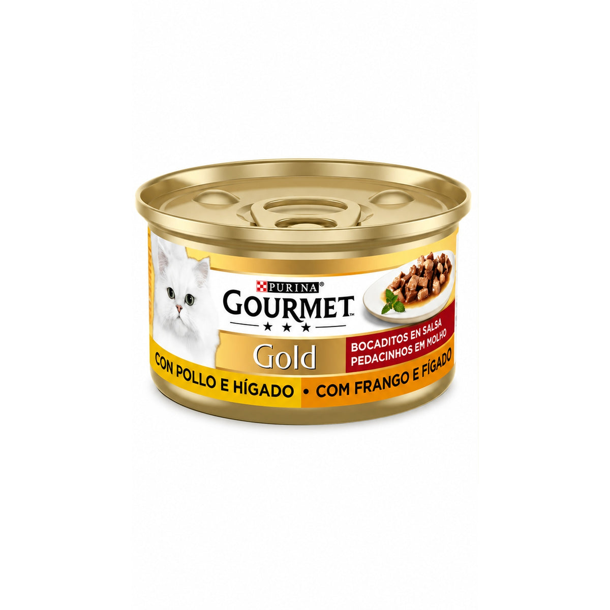 Purina Gourmet Gold Bouchées en Sauce Poulet & Foie pour Chat (85 g)