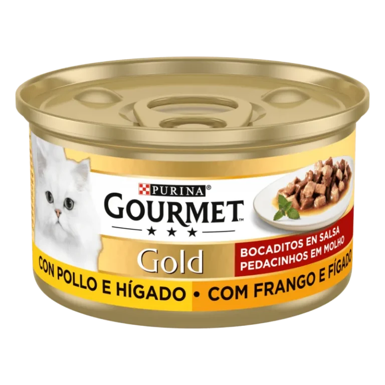 Purina Gourmet Gold Bouchées en Sauce Poulet & Foie pour Chat (85 g)