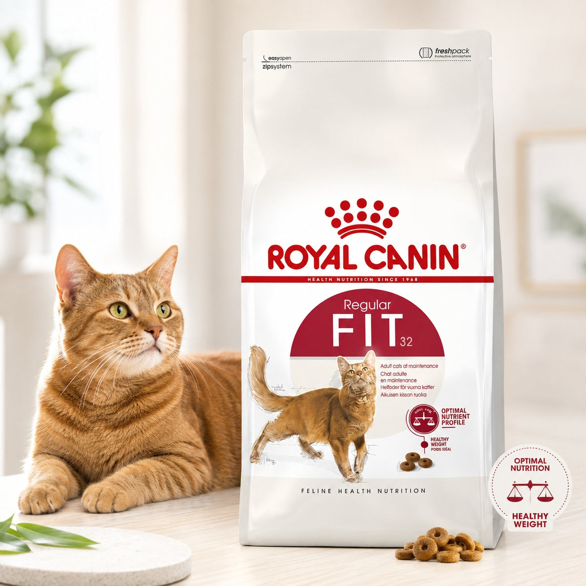 Royal Canin Fit – Croquettes pour Chat Adulte (400 g / 2 kg / 4 kg / 10 kg)